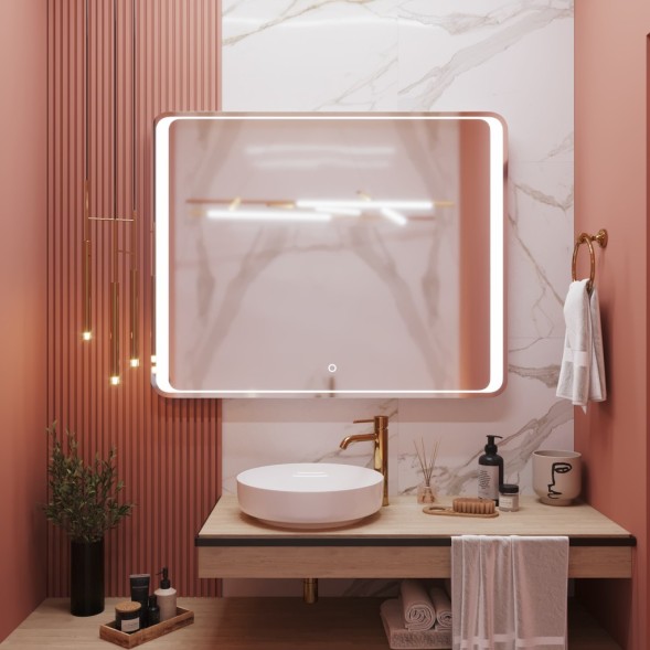 Зеркало MIXLINE &amp;quot;Валерия&amp;quot; 1000*800 (ШВ) сенсорный выключатель, светодиодная подсветка - MLZ.Va.10-8.1.2 