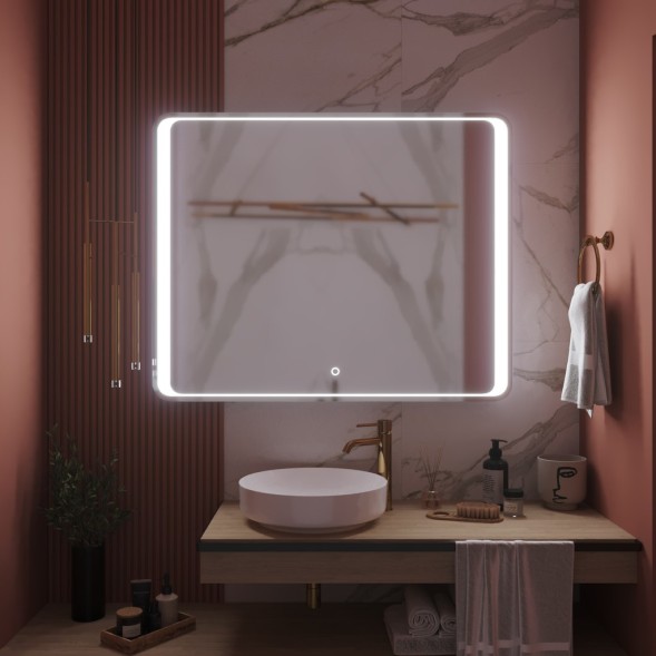 Зеркало MIXLINE &amp;quot;Валерия&amp;quot; 1000*800 (ШВ) сенсорный выключатель, светодиодная подсветка - MLZ.Va.10-8.1.2 