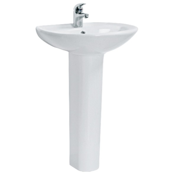 Раковина Sanita Аттика 55, белая (WB.PD/Attica/55-C/WHT.G/S1)