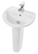 Раковина Sanita Аттика 55, белая (WB.PD/Attica/55-C/WHT.G/S1)