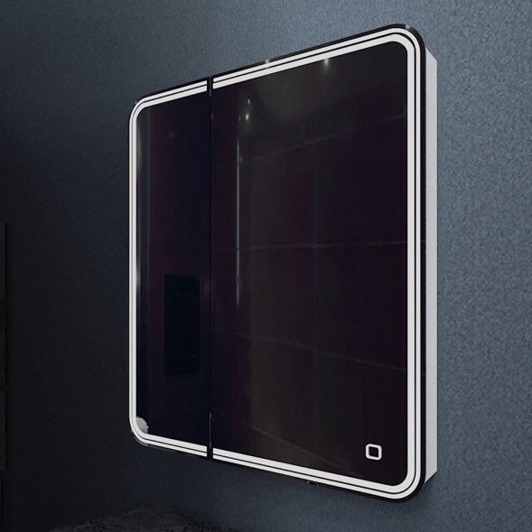 Зеркальный шкаф MIXLINE &amp;quot;Адриана&amp;quot; 700*800 (ШВ) 2створки,правый,сенсорный выкл,светодиодная подсветка - MLW.Ad.7-8.R.1.2 