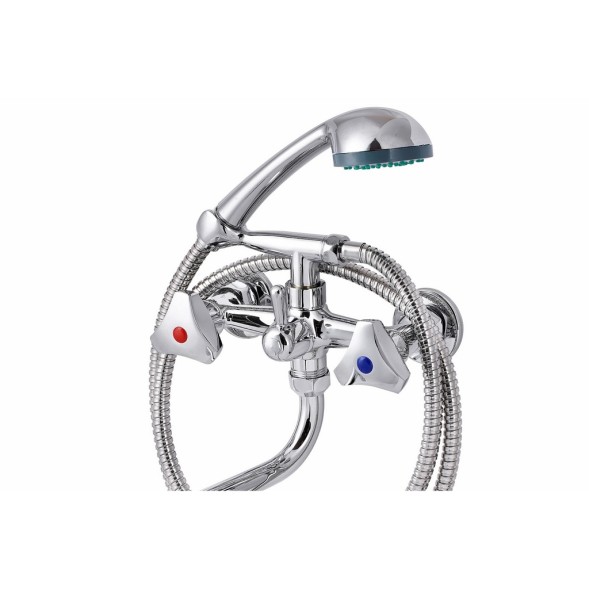 Смеситель для ванны и раковины 1/2 кер ПРОФСАН ПСМ-156-К80 &amp;quot;СТАНДАРТ А&amp;quot; эксцентрики &amp;quot;РУС&amp;quot;, ХРОМ - PSM-156-80 