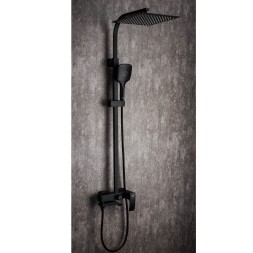 Душевая система 35к G2407-6 GAPPO лейка "Тропический душ" квадрат 300*300 ЧЕРНЫЙ - G2407-6