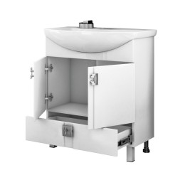 Тумба д/ванной &amp;quot;КВАДРО 1-65&amp;quot; под раковину Элеганс-65 (Rosa) (ПВХ) - 550493 