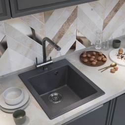 Мойка ML-GM14 КОМФОРТ антрацит (343), 420*500*190мм - 00-00009345