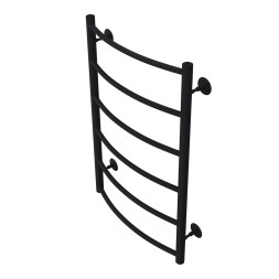 Полотенцесушитель водяной AZARIO VERONA 500/800 6 секций, нижнее/диагональное подключение, 1/2", черный (AZ83874B)