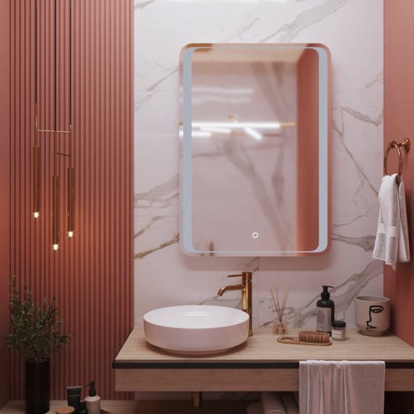 Зеркало MIXLINE &amp;quot;Валерия&amp;quot; 600*800 (ШВ) сенсорный выключатель, светодиодная подсветка - MLZ.Va.6-8.1.2 