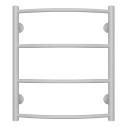 Полотенцесушитель водяной AZARIO VERONA 500/600 4 секции, нижнее/диагональное подключение, 1/2", белый (AZ83911W)