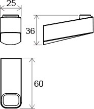 Крючок Ravak 10° хром (X07P353)
