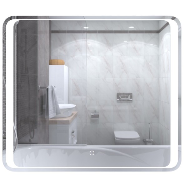 Зеркало MIXLINE &amp;quot;Валерия&amp;quot; 800*700 (ШВ) сенсорный выключатель, светодиодная подсветка - MLZ.Va.8-7.1.2 