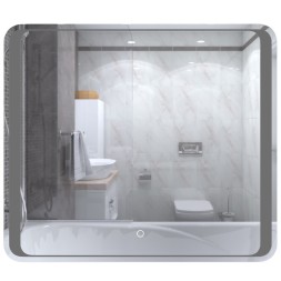 Зеркало MIXLINE &amp;quot;Валерия&amp;quot; 800*700 (ШВ) сенсорный выключатель, светодиодная подсветка - MLZ.Va.8-7.1.2 