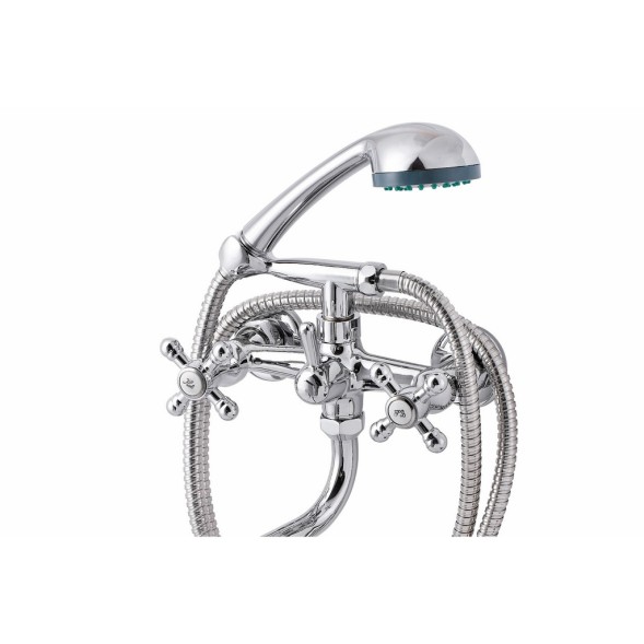 Смеситель для ванны и раковины 1/2 кер ПРОФСАН ПСМ-157-К89 &amp;quot;СТАНДАРТ А&amp;quot; эксцентрики&amp;quot;РУС&amp;quot;, КРЕСТ ХРОМ - PSM-157-89 