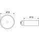 Раковина-чаша Azario 410х410х180 накладная, круглая, черный матовый (AZ-3272-MB)