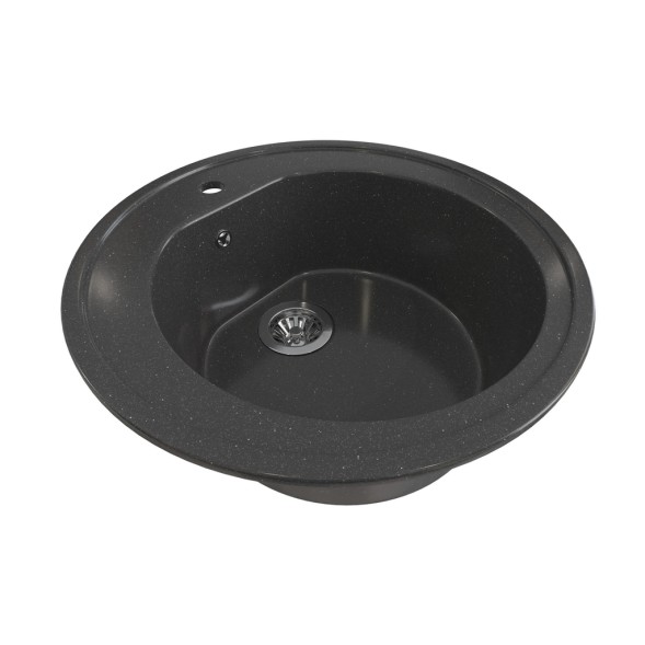 Мойкa ML-GMS02 СТАНДАРТ круглая, черный (308), 505мм (глуб. чаши 180) - 00-00002358 