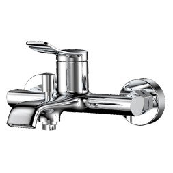 Смеситель для ванны и душа Azario ABILITY с ручным душем, керамический картридж, хром (AZ-VRY238331C)