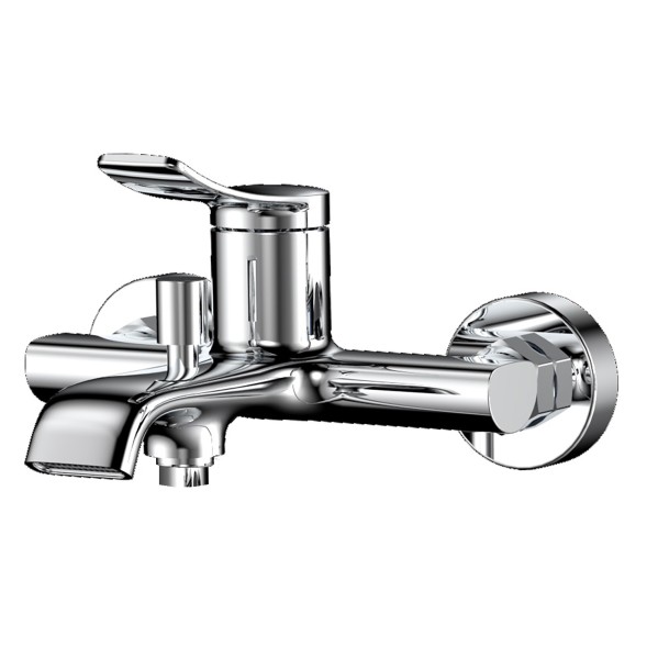 Смеситель для ванны и душа Azario ABILITY с ручным душем, керамический картридж, хром (AZ-VRY238331C)