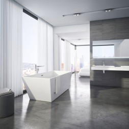 Смеситель для ванны Ravak Freedom FM 081.00, однорычажный, напольный, с душевой лейкой, хром (X070079)