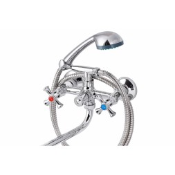 Смеситель для ванны и раковины 1/2 кер ПРОФСАН ПСМ-158-75 &amp;quot;ЕВРО&amp;quot;,  эксцентрики &amp;quot;ЕВРО&amp;quot;,мах КРЕСТ - PSM-158-75 