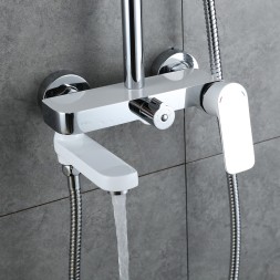 Душевая система 35к G2448 GAPPO лейка &amp;quot;Тропический душ&amp;quot;  БЕЛЫЙ-ХРОМ - G2448 