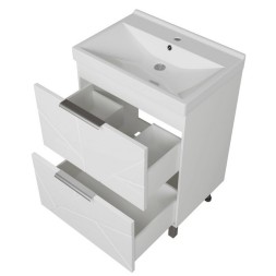 Тумба д/ванной "Гранд-70" под раковину Марго-70 (MIXLINE) (ПВХ) - 554894