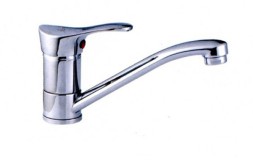 Смеситель для кухни 35к L4514-В Ledeme с отв кор излив, силумин - L4514-B 