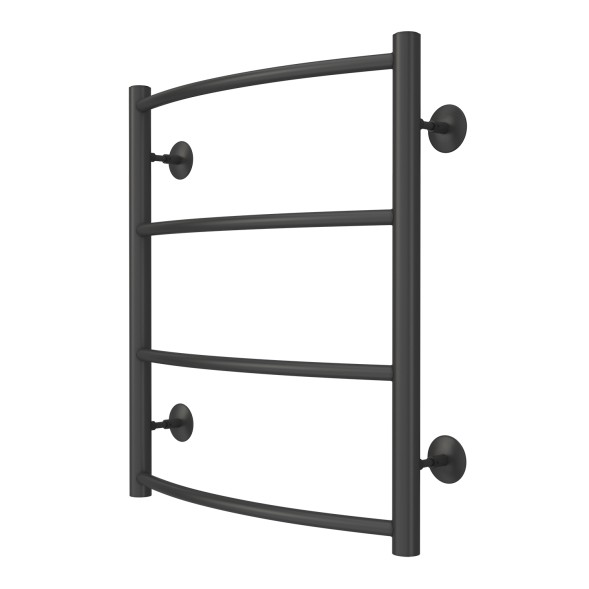 Полотенцесушитель водяной AZARIO VERONA 500/600 4 секции, нижнее/диагональное подключение, 1/2&amp;quot;, графит (AZ83913G)