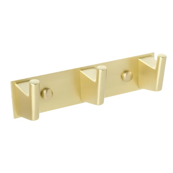 Крючок Fixsen Trend GOLD, тройной, золото матовое (FX-99005-3)