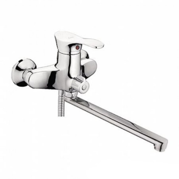 Смеситель для ванны и раковины 40к L2204 Ledeme  б/отв див корп L-нос, латунь - L2204 