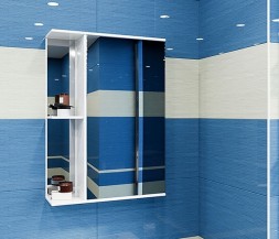 Зеркальный шкаф "Стандарт-50" правый без подсветки (ПВХ) - 525514