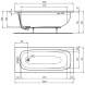 Ванна акриловая Ideal Standard i.life 1600х700 пристенная, встраиваемая (T475801)