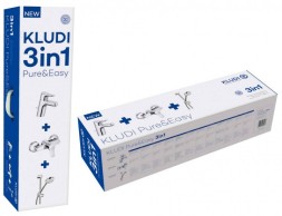 Комплект для душа KLUDI PURE&amp;amp;EASY  3in1, хром (378450565)
