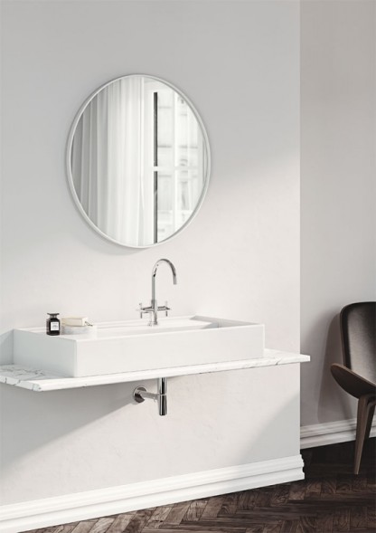 Смеситель для раковины Kludi Nova Fonte с донным клапаном, керамические кран-буксы, хром (201180520)