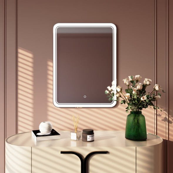 Зеркало MIXLINE &amp;quot;Умберто&amp;quot; 600*800 (ШВ) сенсорный выключатель, светодиодная подсветка - MLZ.Um.6-8.1.2 