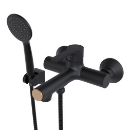 Смеситель для ванны 35k MIXLINE ML23-01 "Round Black" ЧЕРНЫЙ - ML23-01