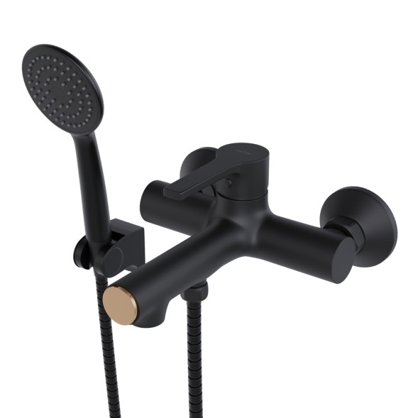 Смеситель для ванны 35k MIXLINE ML23-01 &amp;quot;Round Black&amp;quot; ЧЕРНЫЙ - ML23-01 