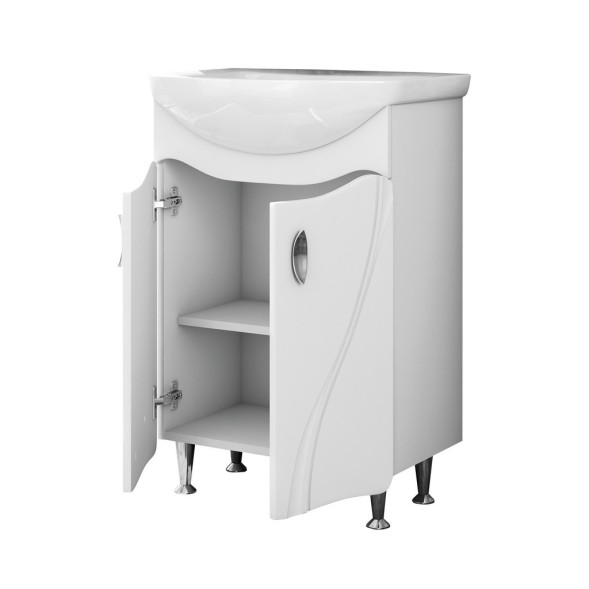 Тумба д/ванной &amp;quot;ЛИМА-55&amp;quot; под раковину Элеганс-55 (Rosa) (ПВХ) - 550495 