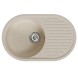 Мойка ML-GM16 КОМФОРТ овальная с крылом, бежевая (328), 730*460*180мм - 00-00009366 