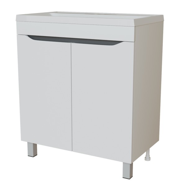 Тумба д/ванной &amp;quot;Лайн-70&amp;quot;  под раковину Марго-70 (MIXLINE)  (ПВХ) - 554895 