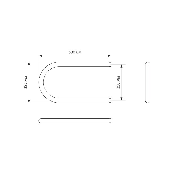 Полотенцесушитель MIXLINE SIMPLE P 25х50 1&amp;#039;&amp;#039; - ML-556312 
