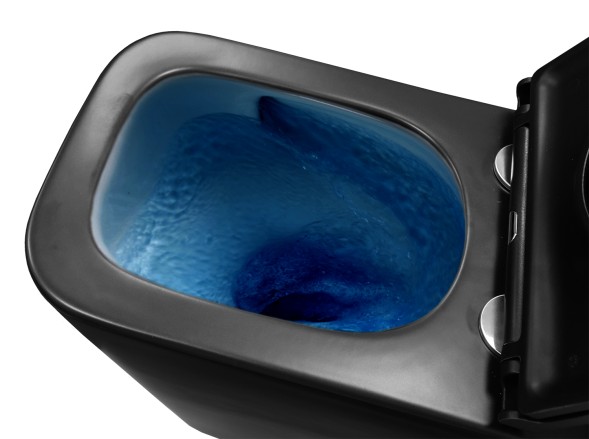 Унитаз подвесной Azario Teramo 490х345х355 безободковый, слив скрытое торнадо, быстросъемное сиденье микролифт, черный матовый (AZ-0052-UQ3MB)