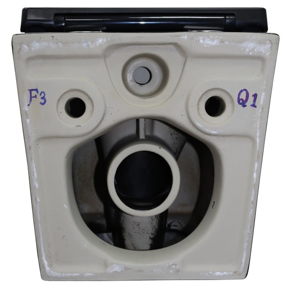 Унитаз подвесной Azario Teramo 490х345х355 безободковый, слив скрытое торнадо, быстросъемное сиденье микролифт, черный матовый (AZ-0052-UQ3MB)