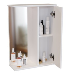 Зеркальный шкаф "НОРД-55" правый без подсветки (ПВХ) - 528386