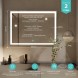 Зеркало MIXLINE &amp;quot;Ливия-2&amp;quot; 800*600 (ШВ) сенсорный выключатель, светодиодная подсветка + подогрев - ФР-00001193 