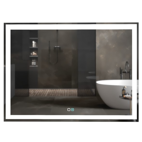 Зеркало MIXLINE &amp;quot;Ливия-2&amp;quot; 800*600 (ШВ) сенсорный выключатель, светодиодная подсветка + подогрев - ФР-00001193 