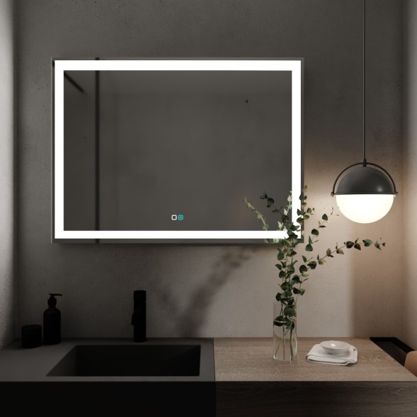 Зеркало MIXLINE &amp;quot;Ливия-2&amp;quot; 800*600 (ШВ) сенсорный выключатель, светодиодная подсветка + подогрев - ФР-00001193 