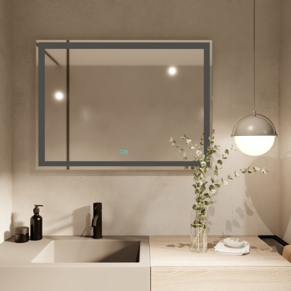 Зеркало MIXLINE &amp;quot;Ливия-2&amp;quot; 800*600 (ШВ) сенсорный выключатель, светодиодная подсветка + подогрев - ФР-00001193 