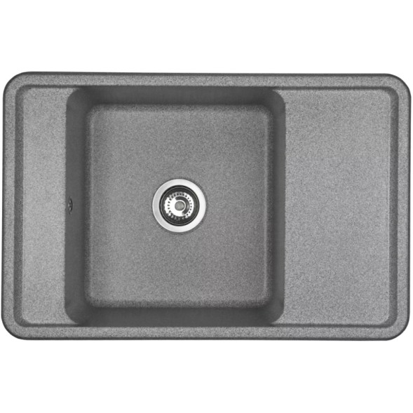 Кухонная мойка AQUATON Беллис 78, цвет серый (1A725032BS230)