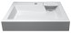 Раковина подвесная AZARIO Etna 600х500х110 литьевой мрамор, белая (CS00078303)