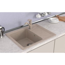 Мойка ML-GMS03 СТАНДАРТ с крылом, песочный (302), 605*495*190мм - 00-00004519