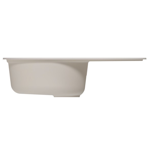 Мойка ML-GM16 КОМФОРТ овальная с крылом, белая (331), 730*460*180мм - 00-00009367 